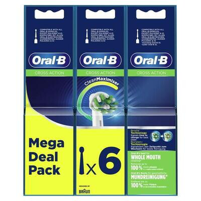 ORAL B RECAMBIO CROSSACTION 6 UNIDADES