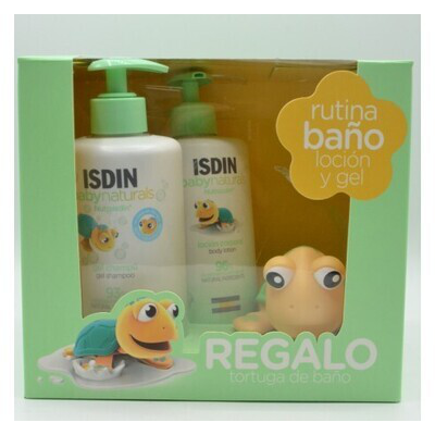 ISDIN BABYNATURALS RUTINA BAÑO PACK GEL-CHAMPU 400 ML + LOCION 400 ML +TORTUGA