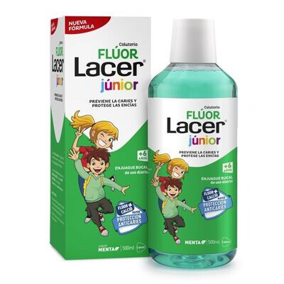 LACER COLUTORIO FLUOR JUNIOR MENTA 500 ML