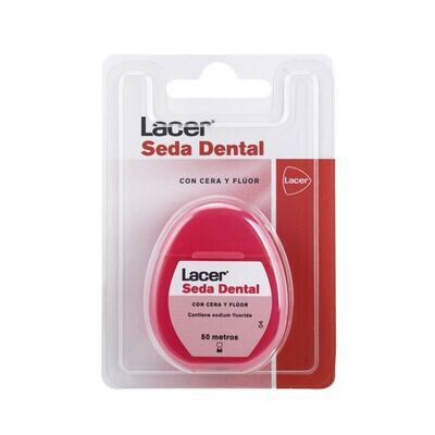 LACER SEDA DENTAL CON CERA Y FLUOR 50 METROS