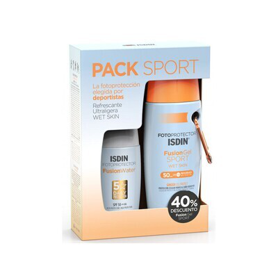 ISDIN PACK SPORT FUSION WATER SPF50 + GEL SPORT SPF50 100 ML