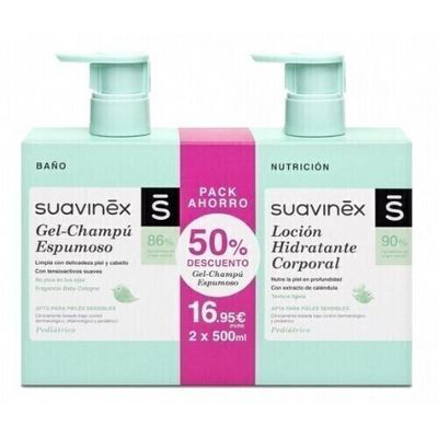 Suavinex duplo gel espumoso + lociön pack 500 ml + 500 ml
