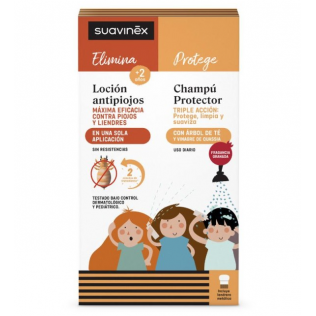 SUAVINEX  SET ANTIPIOJOS LOCION + CHAMPU ARBOL DE TE