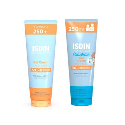 ISDIN PACK GEL CREMA ADULTO 200 ML + GEL CREMA PEDIATRICO 200 ML