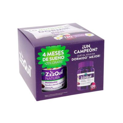 ZZZQUIL SUEÑO  120 GUMMIES SABOR FRUTOS DEL BOSQUE