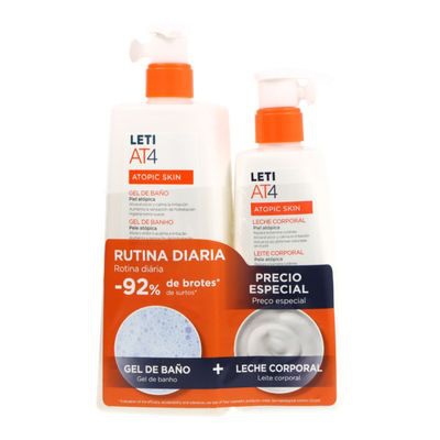 LETI AT4 RUTINA GEL 500ML+ LECHE CORPORAL 200ML