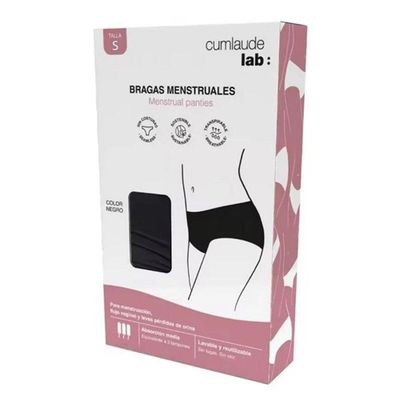 CUMLAUDE BRAGAS MENSTRUALES LAVABLES Y REUTILIZABLES TALLA S