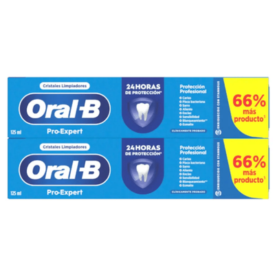 ORAL-B PRO-EXPERT PROTECCIÓN PROFESIONAL DUPLO 2X125ML