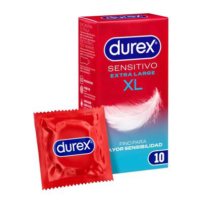 DUREX SENSITIVO SUAVE XL 10 UNIDADES