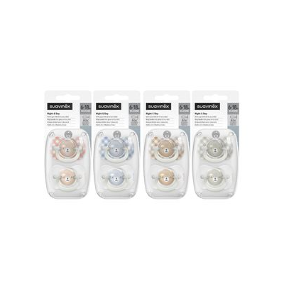 SUAVINEX CHUPETE 6-18M NIGHT&DAY TETINA  SX PRO FISIOLOGICA SILICONA
