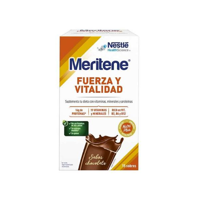 MERITENE POLVO CHOCOLATE 15 SOBRES