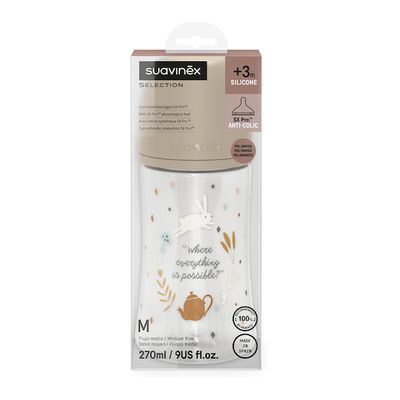 BIBERON SUAVINEX PREMIUM 3 POS SIL 270ML