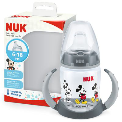 NUK BIBERON SILICONA  ENTRENA MICKEY FIRST CHOICE 6 - 18