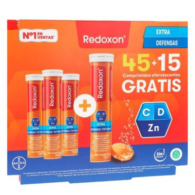 REDOXON PACK EXTRA DEFENSAS 45+15 COMPRIMIDOS EFERVESCENTES