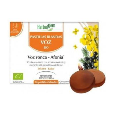 HERBALGEM PASTILLAS BLANDAS VOZ 24 CARAMELOS