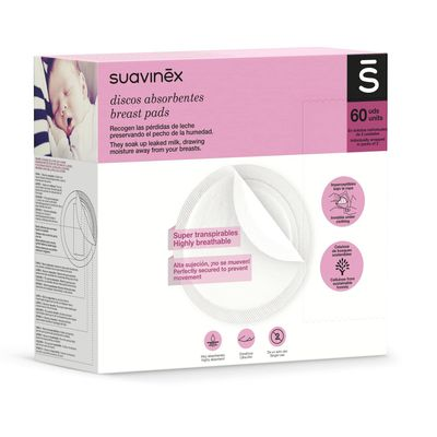 DISCOS LACTANCIA SUAVINEX NATURE 60 UNID