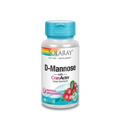 SOLARAY CRANACTIN D-MANNOSE 60CAPS