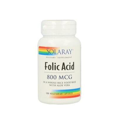 SOLARAY FOLIC ACID 800MCG 100CAPS