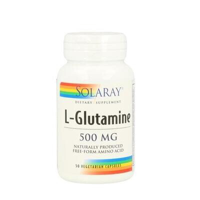 SOLARAY L-GLUTAMINE 500MG 50CAPS
