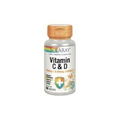 SOLARAY VITAMINA C  D 60 CAPS
