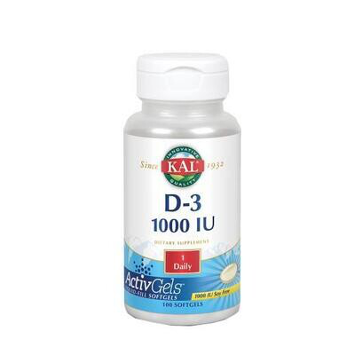 SOLARAY VITAMINA D3 1000IU PERLAS