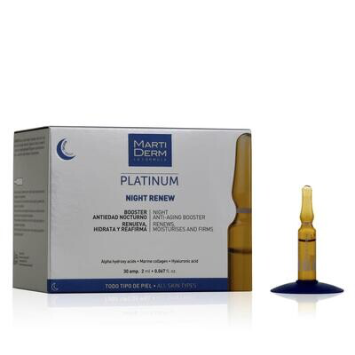 MARTIDERM AMPOLLAS PLATINUM NIGHT RENEW 30 AMP