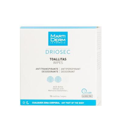MARTIDERM DRIOSEC TOALLITAS ANTITRANSPIRANTE
