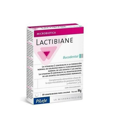 PILEJE LACTIBIANE BUCODENTAL 30 COMPRIMIDOS PARA CHUPAR