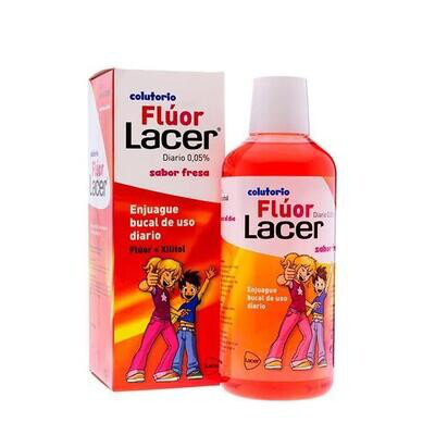 LACER FLUOR DIARIO 0,05 FRESA 500 ML
