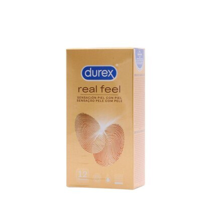 DUREX REAL FEEL PRESERVATIVO SIN LATEX 12 U
