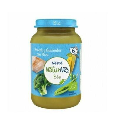 NESTLE NATURNES BIO BROCOLI CON GUISANTES Y PAVO 190 G