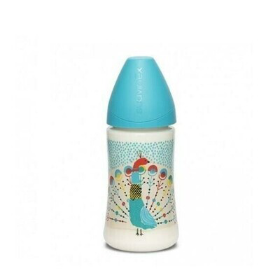 SUAVINEX BIBERON VINTAGE ANCHA AZUL 3P 270ML