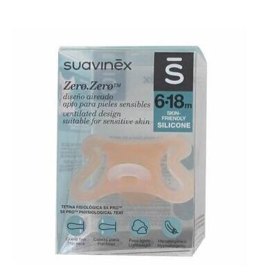 SUAVINEX CHUPETE SILICONA FISIOLOGICO SX PRO ZERO-ZERO 6-18 M 1 UD