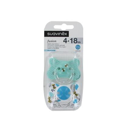 SUAVINEX CHUPETE SILICONA FUSION T ANATOMICA 4-18 M 2 U
