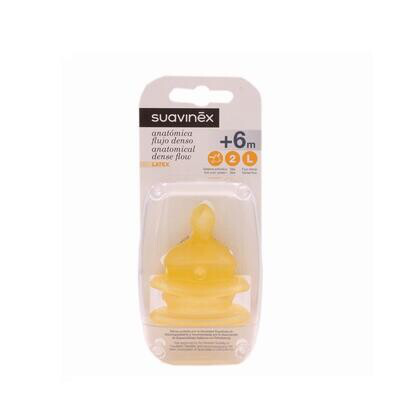 SUAVINEX TETINA LATEX ANAT ANCHA 2U T2L  6M