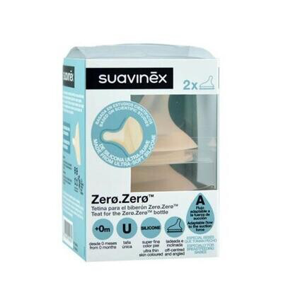 SUAVINEX TETINA ZERO ZERO FLUJO ADAPTABLE A  0M 2U