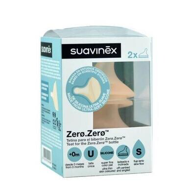 SUAVINEX TETINA ZERO ZERO FLUJO LENTO S  0M 2U