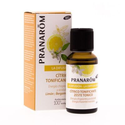 PRANAROM SPRAY LA DIFUSION CITRICO TONIFICANTE LIMON Y BERGAMOTA