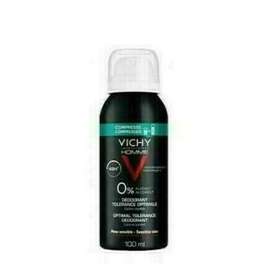 VICHY DESODORANTE HOMME TOLERANCIA OPTIMA 48 H COMPRIMIDO 1 ENVASE 100 ML AEROSO