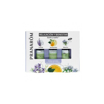 PRANAROM PACK RELAJACION Y BIENESTAR AE LAVANDA, NARANJA DULCE, MEJORANA
