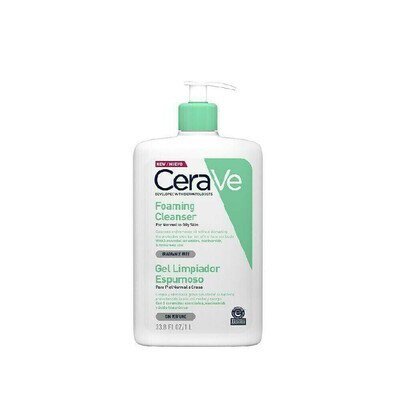 CERAVE GEL LIMPIADOR ESPUMOSO 473 ML.
