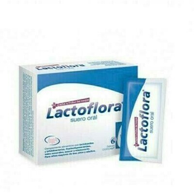 LACTOFLORA SUERO ORAL 6 SOBRES DUOCAM SABOR FRUTAS DEL BOSQUE