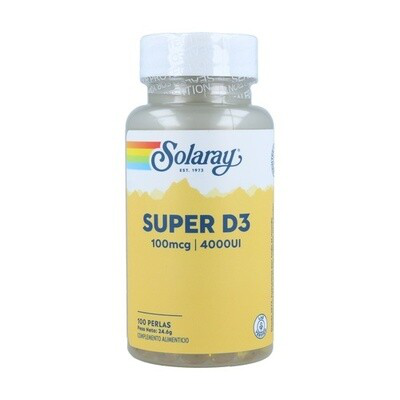 SOLARAY SUPER D3 100MCG (4000UI) 100PERLAS