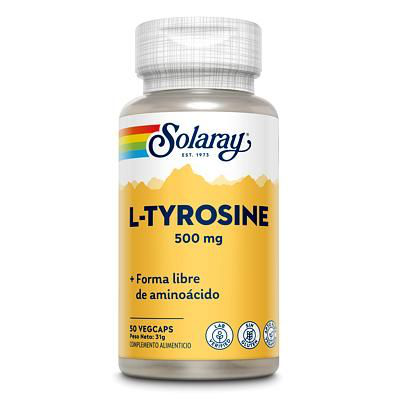 SOLARAY L-TIROSINA 500 MG 50 CAPSULAS