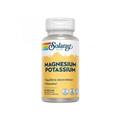 SOLARAY MAGNESIO POTASIO 60 CAPSULAS VEGETALES