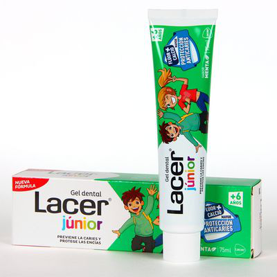 LACER JUNIOR GEL DENTAL 75 ML MENTA