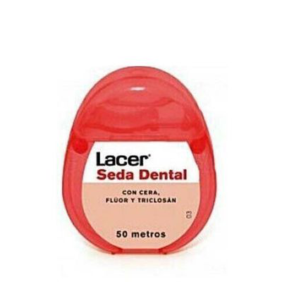 LACER SEDA DENTAL CON CERA, FLUOR Y TRICLOSAN 50 M
