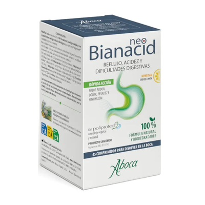 ABOCA NEOBIANACID 45 COMPRIMIDOS SABOR LIMON