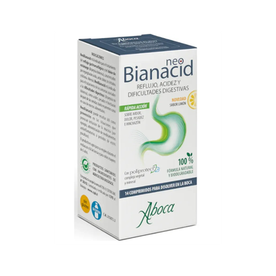 ABOCA NEOBIANACID 14 COMPRIMIDOS SABOR LIMON