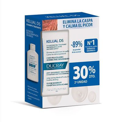 DUCRAY KELUAL DS CHAMPU 2X100 ML 30% DCTO